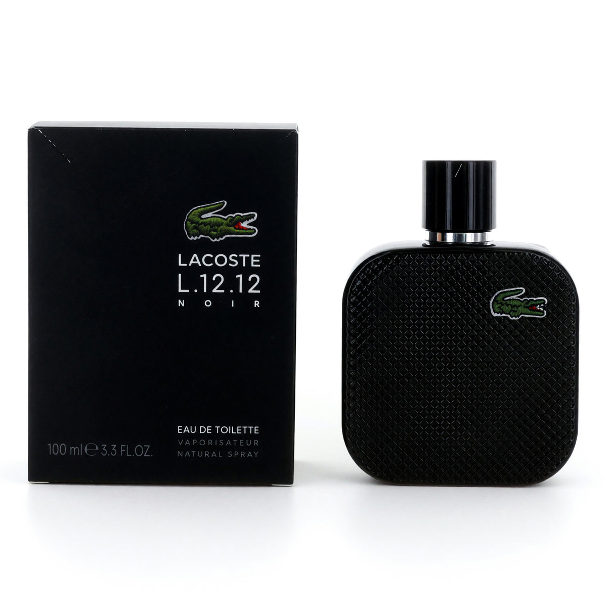 Lacoste L. 12.12 Black Noir by Lacoste, 3.3 oz EDT Spray for Men