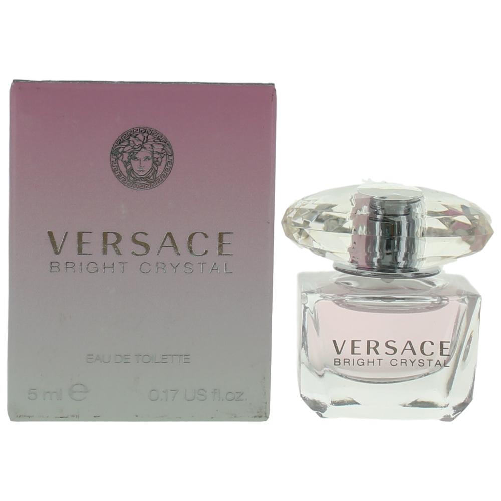 Versace Bright Crystal by Versace, 0.17 oz Mini Eau De Toilette Splash for Women