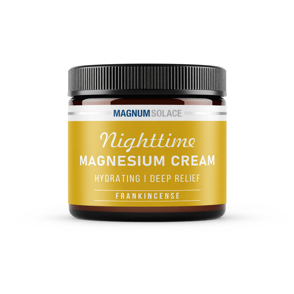Nighttime Magnesium Cream by Magnum Solace, 5 oz Frankincense Lotion 
