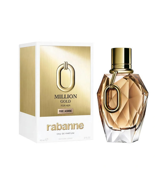 Million Gold for Her Pure Jasmine by Paco Rabanne, 3 oz Eau De Parfum Spray for Women