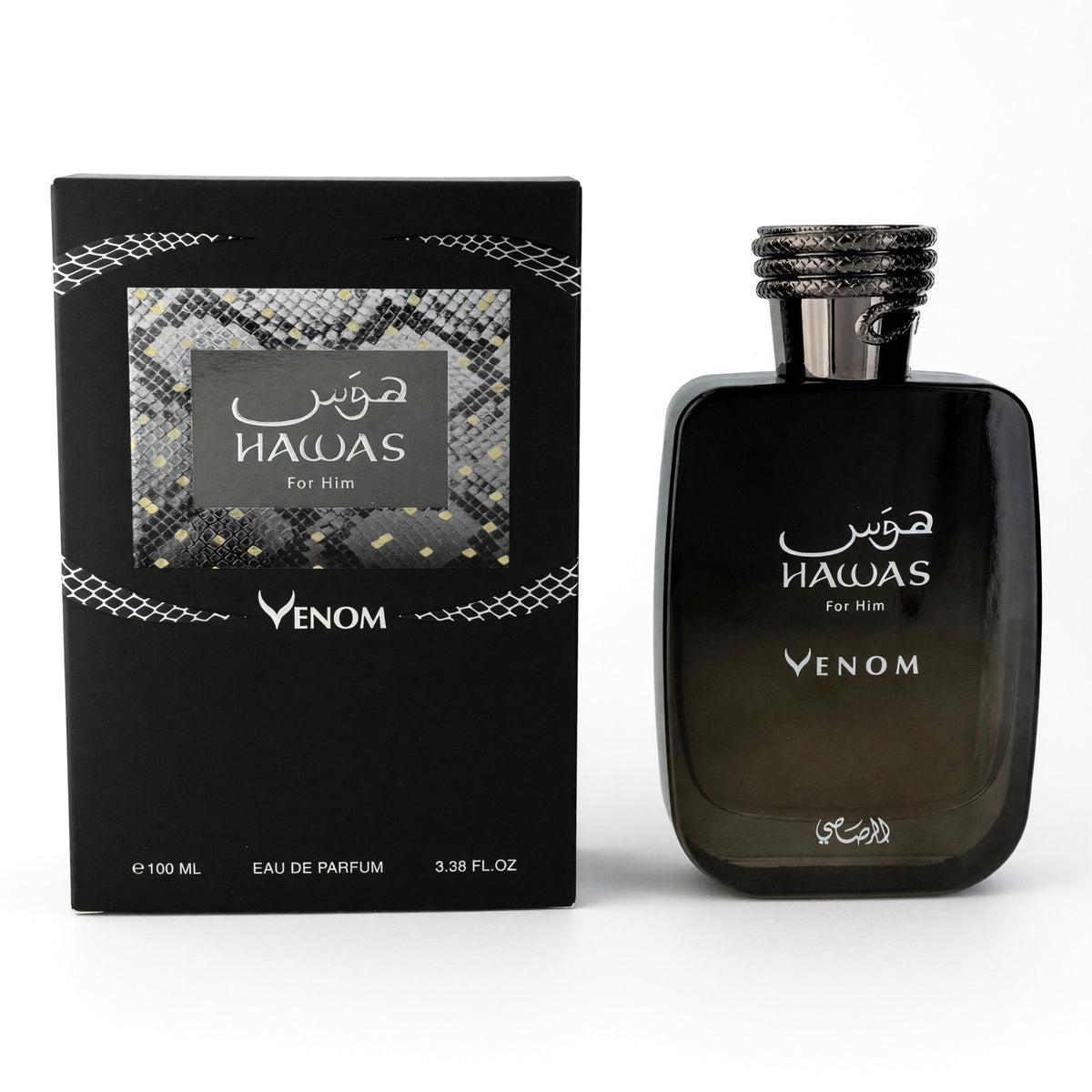 Hawas Venom by Rasasi, 3.4 oz EDP Spray for Men 